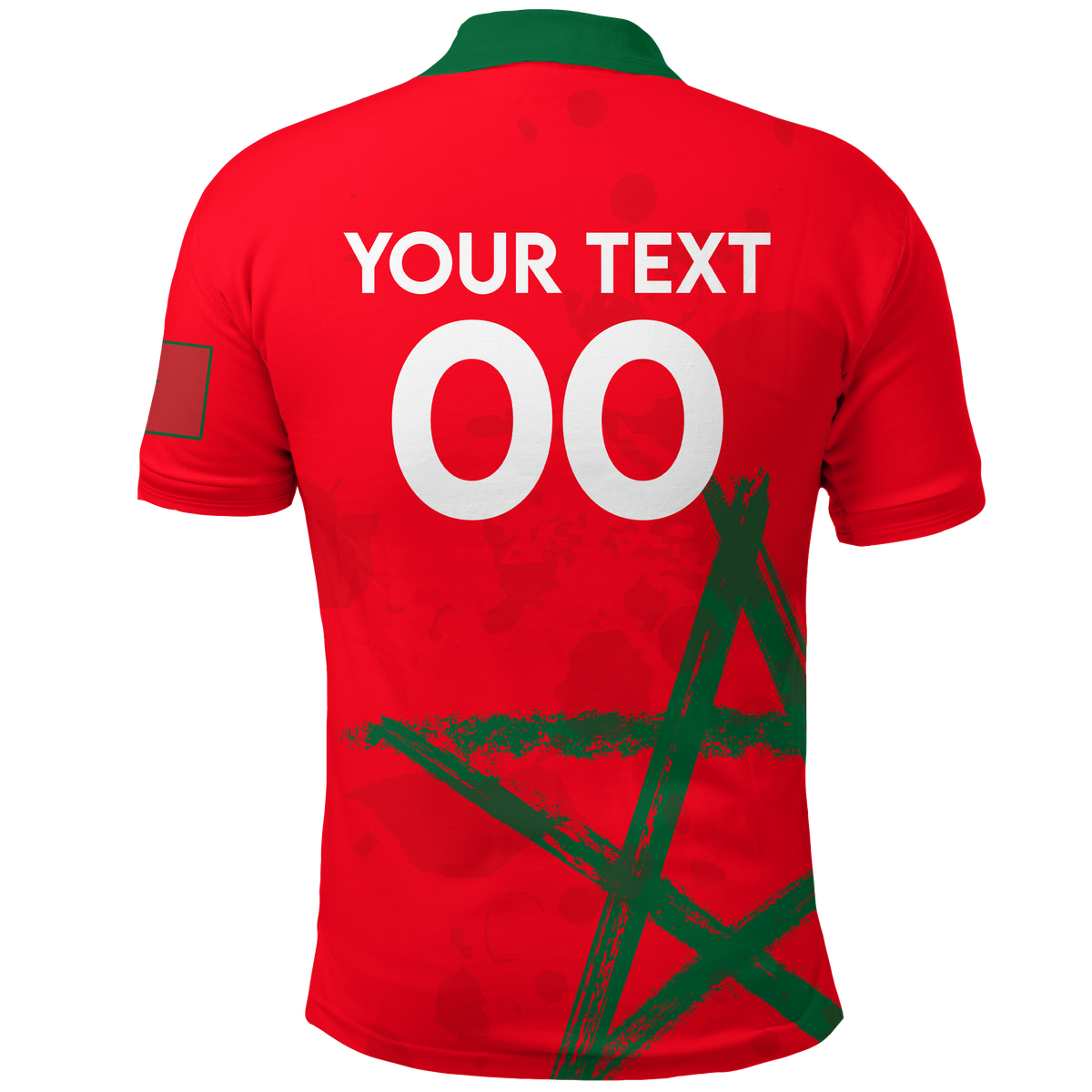 Custom Morocco Polo Shirt Football 2022 LT2 - Wonder Print Shop