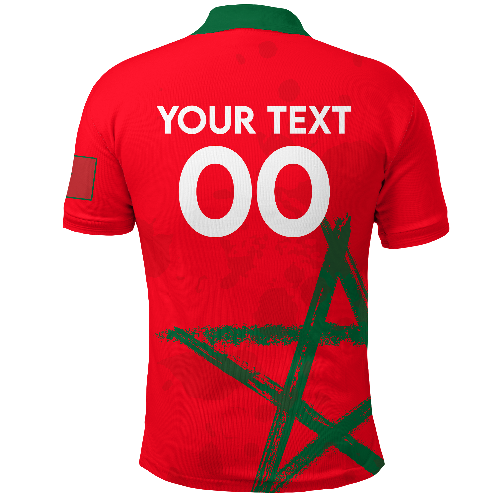 Custom Morocco Polo Shirt Football 2022 LT2 - Wonder Print Shop