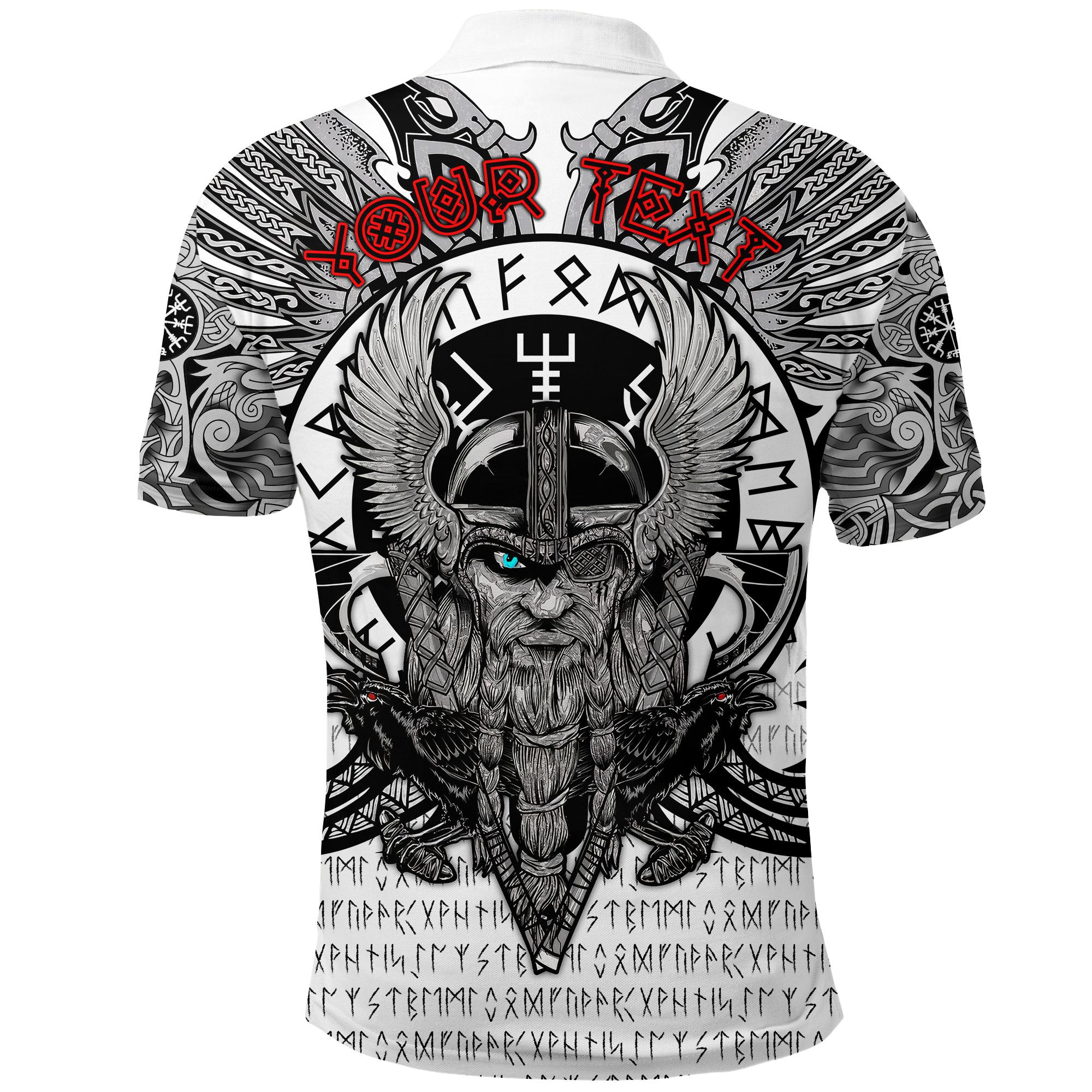 Custom Viking T Shirt Vegvisir Odin With Huginn And Muninn LT2 - Wonder Print Shop