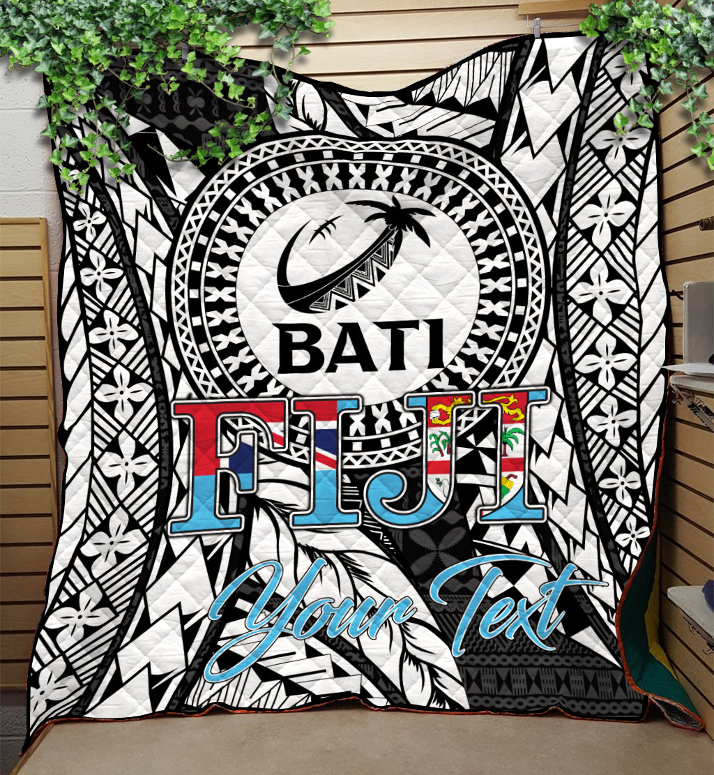 Custom Personalised Fiji Rugby Bati Tapa Pattern Quilt LT2 - Wonder Print Shop