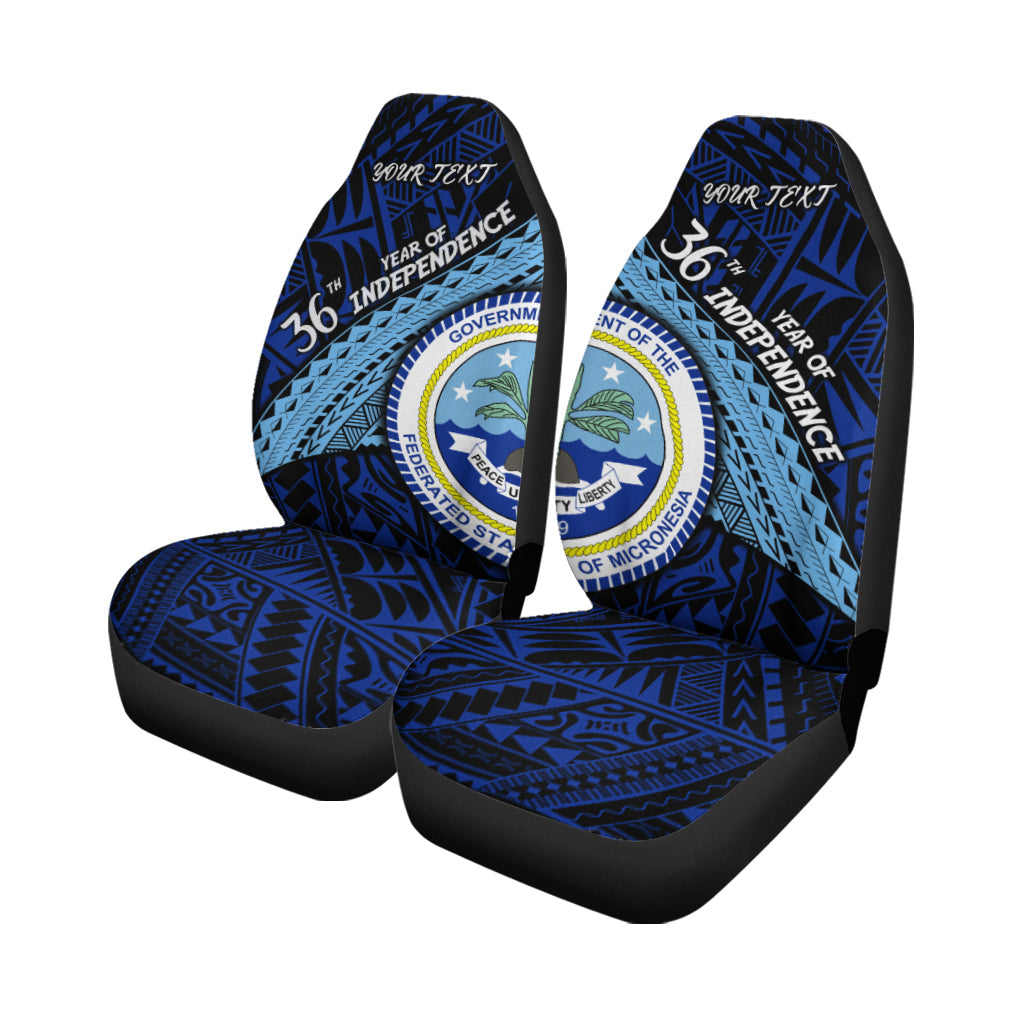 Custom Personalised FSM 36th Year Of Independence Car Seat Covers - LT2 - Wonder Print Shop