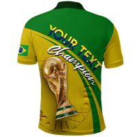 Custom Brazil Polo Shirt Football 2022 LT2 - Wonder Print Shop