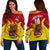 Custom Personalised Papua New Guinea Rugby Kumul Pride Women Off Shoulder Sweater LT2 - Wonder Print Shop
