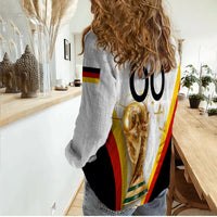 (Custom Personalised) Germany Football World Cup 2022 Women Casual Shirt - LT2 - Wonder Print Shop