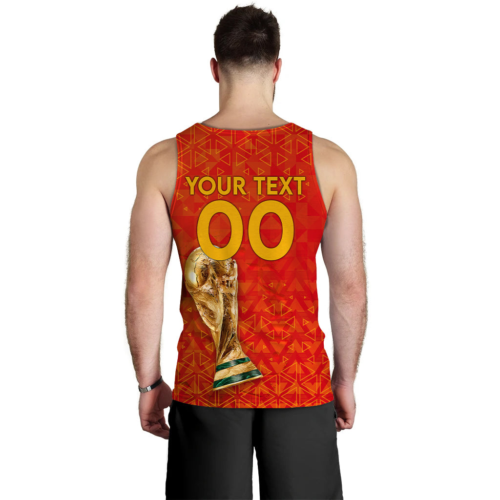 (Custom Personalied) Spain Football World Cup 2022 Men's Tank Top - LT2
