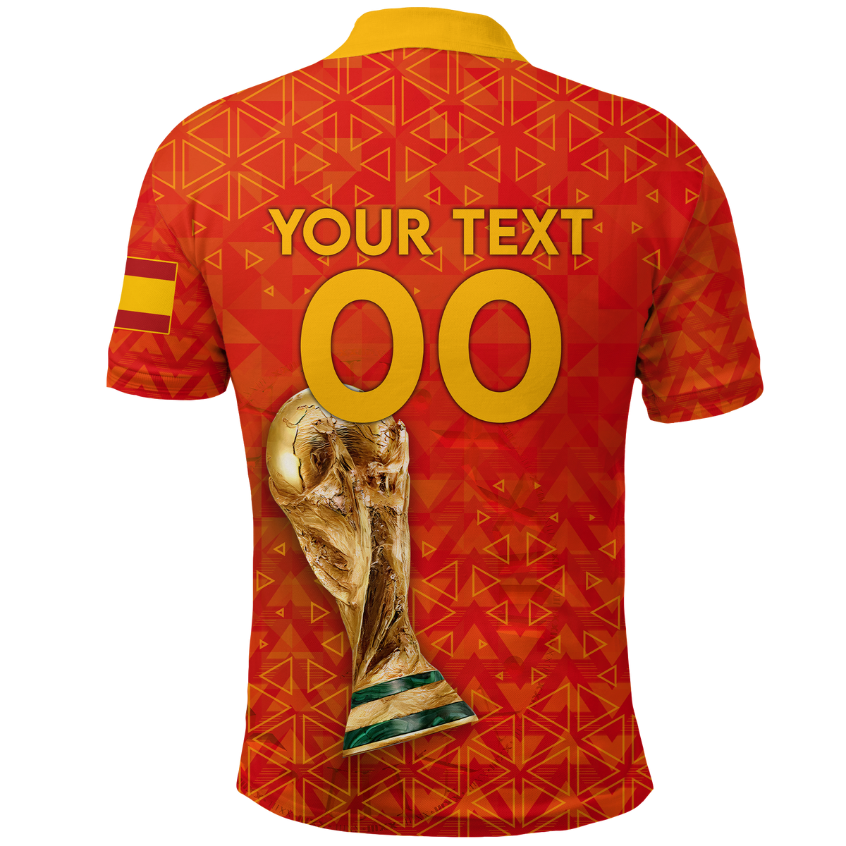 Custom Spain Polo Shirt Football 2022 LT2 - Wonder Print Shop
