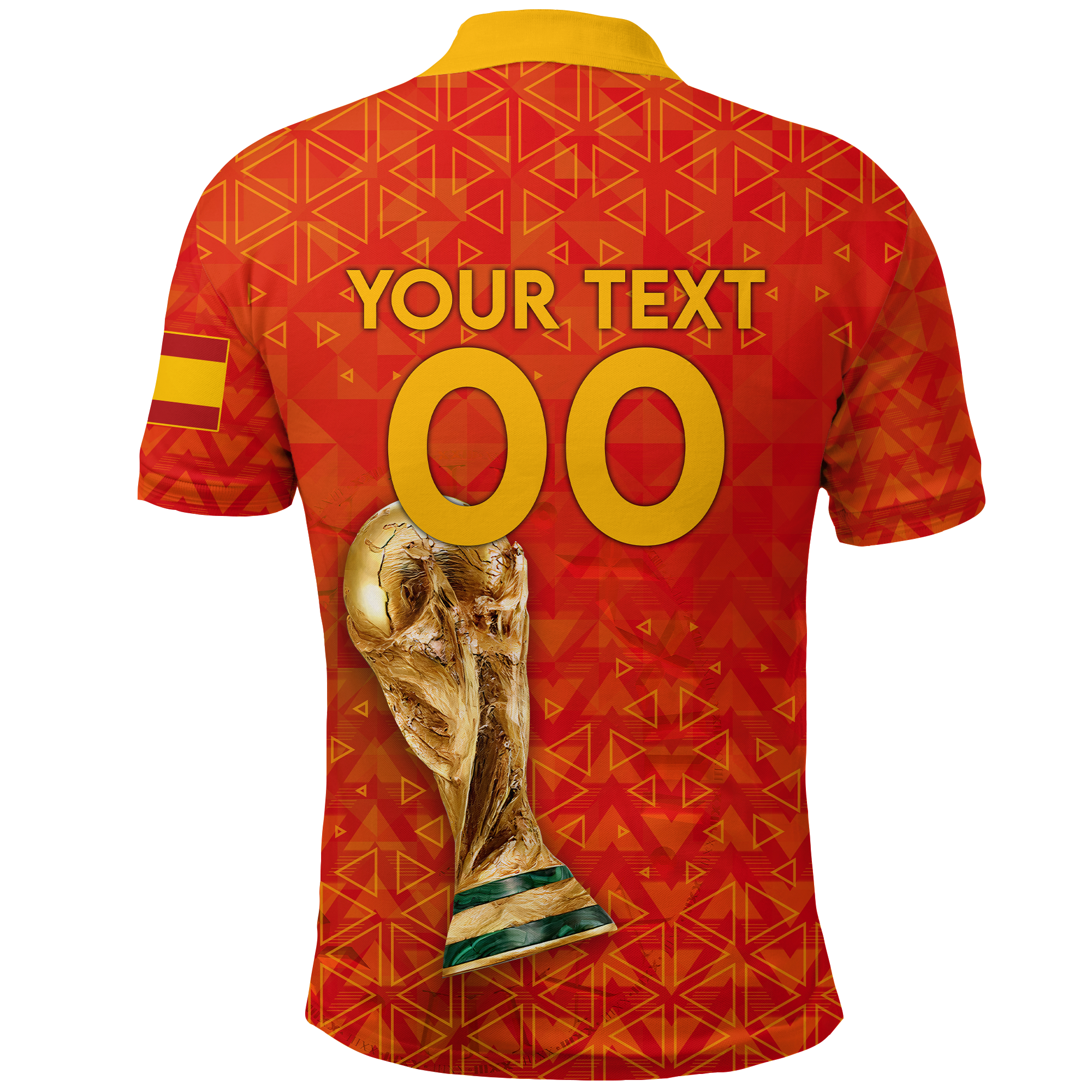 Custom Spain Polo Shirt Football 2022 LT2 - Wonder Print Shop