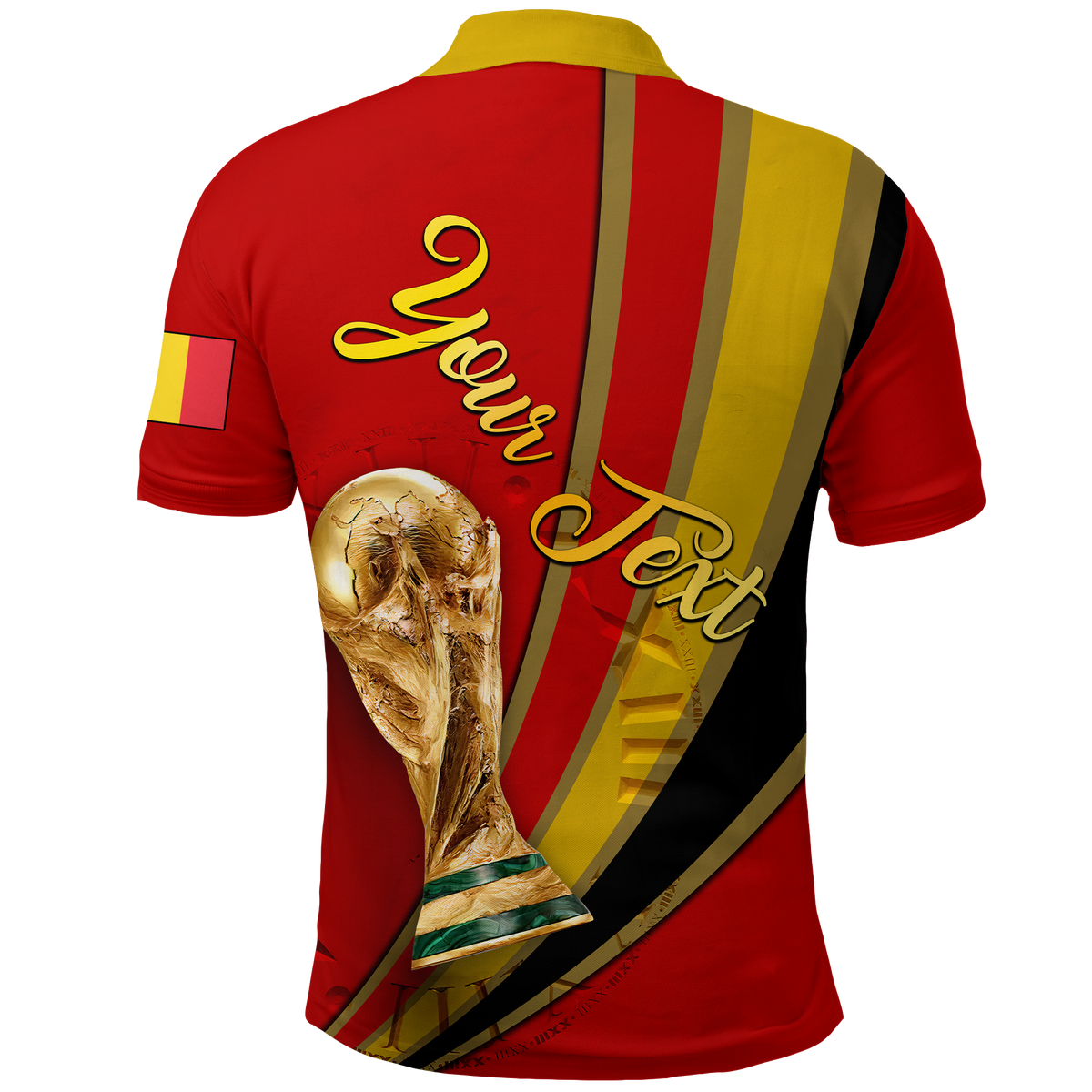 Custom Belgium Polo Shirt Football 2022 LT2 - Wonder Print Shop