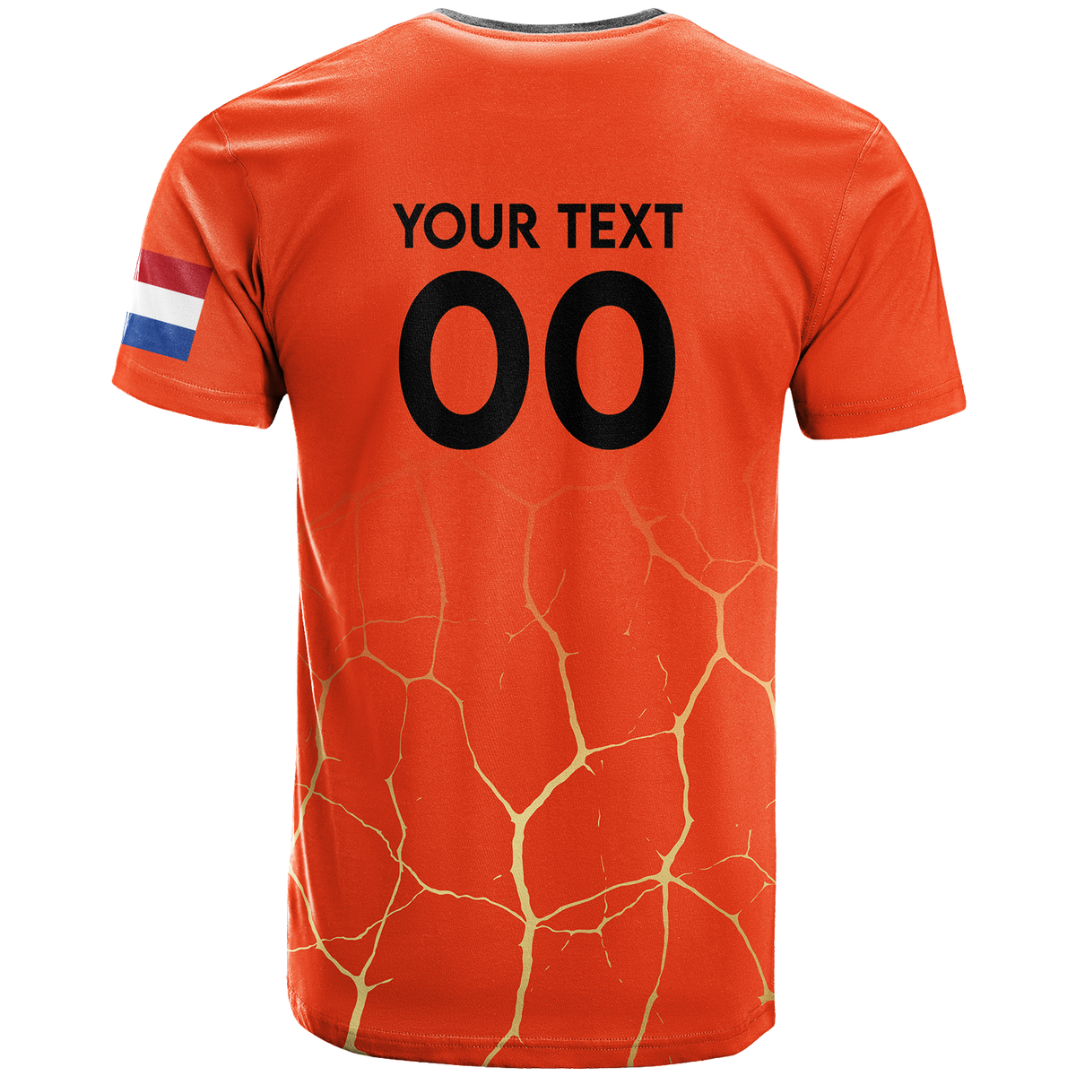 Custom Netherlands T Shirt Football 2022 LT2 - Wonder Print Shop