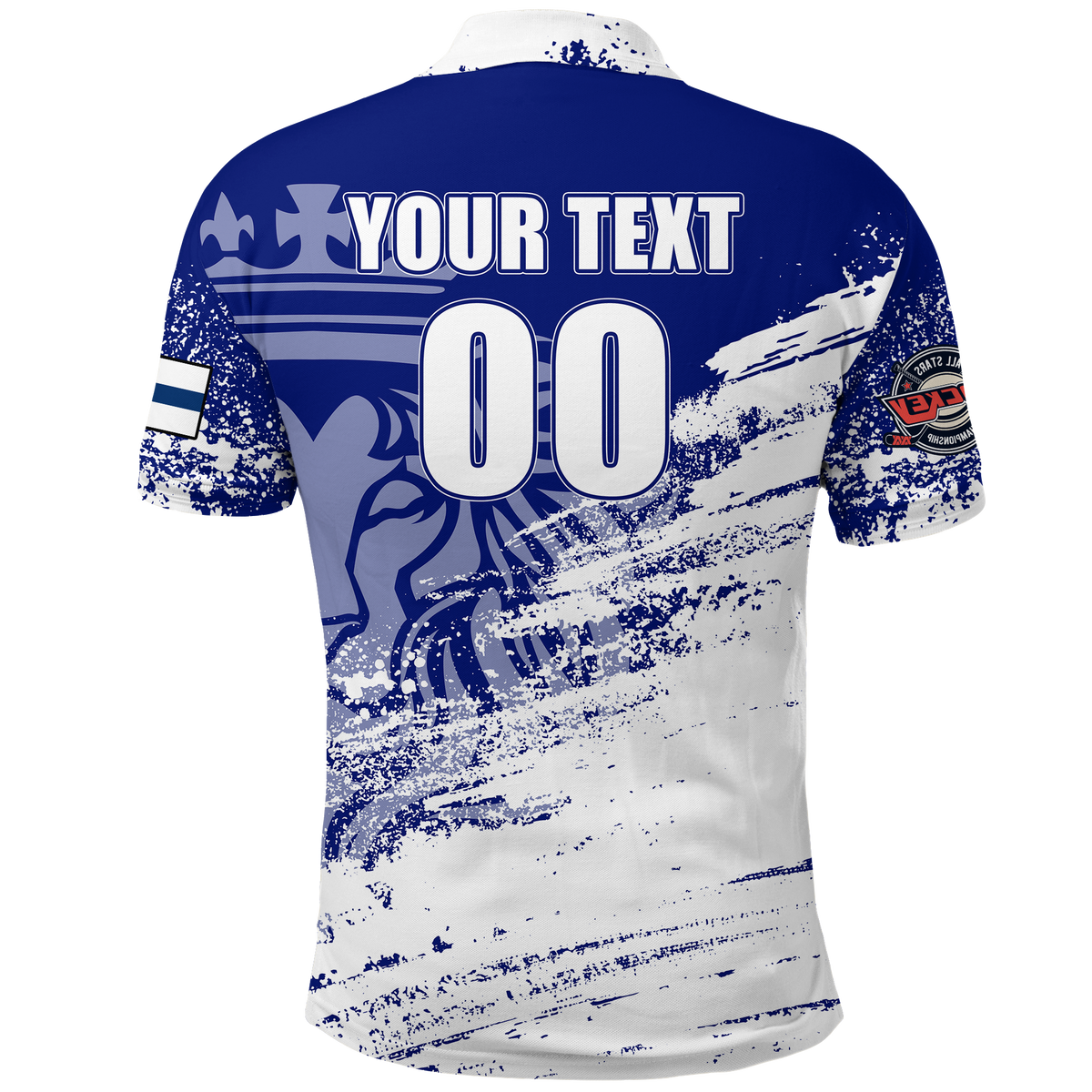 Custom Finland Polo Shirt Suomi Leijonat Hockey LT2 - Wonder Print Shop