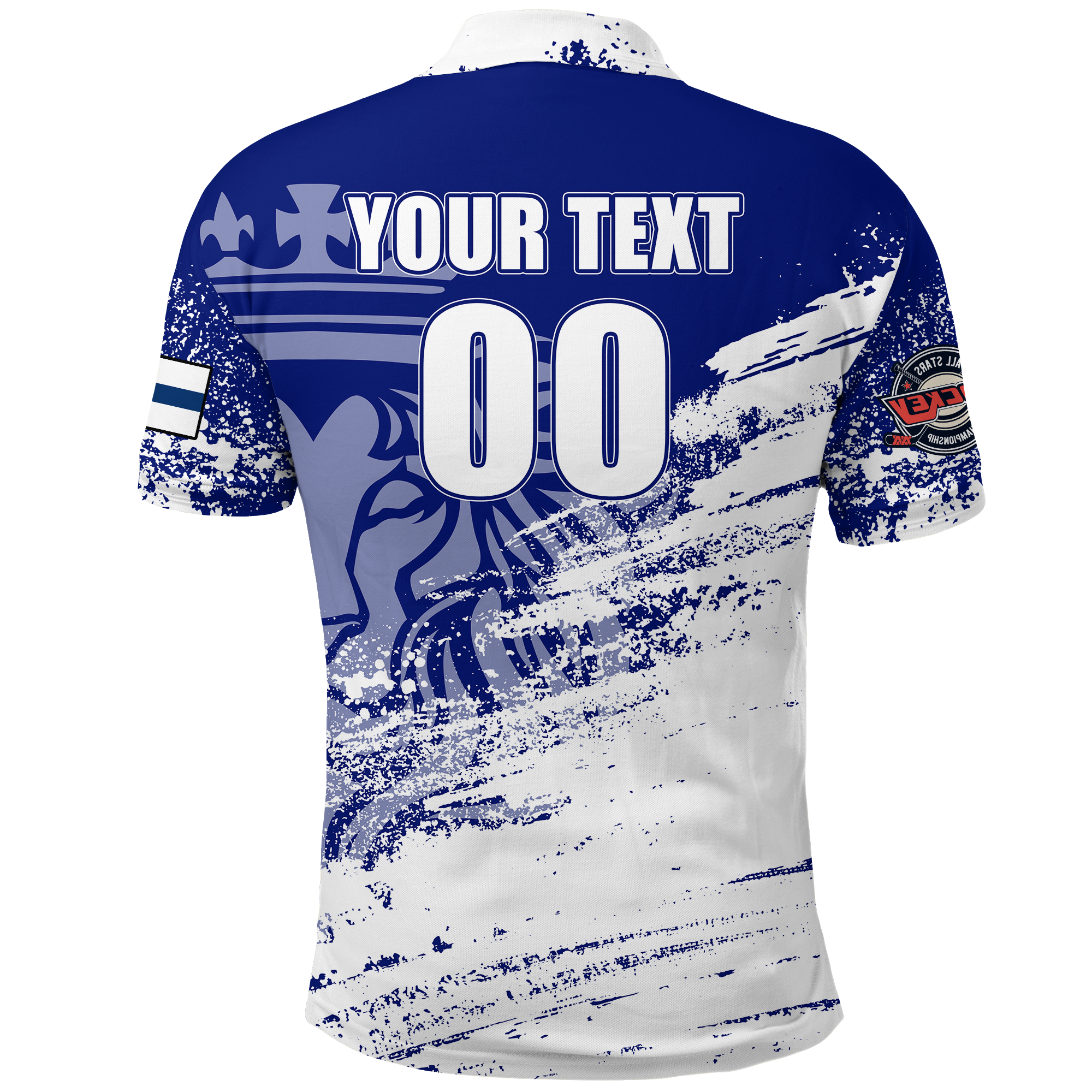 Custom Finland Polo Shirt Suomi Leijonat Hockey LT2 - Wonder Print Shop