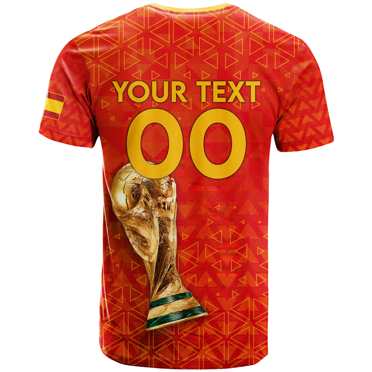 Custom Spain T Shirt Football 2022 LT2 - Wonder Print Shop