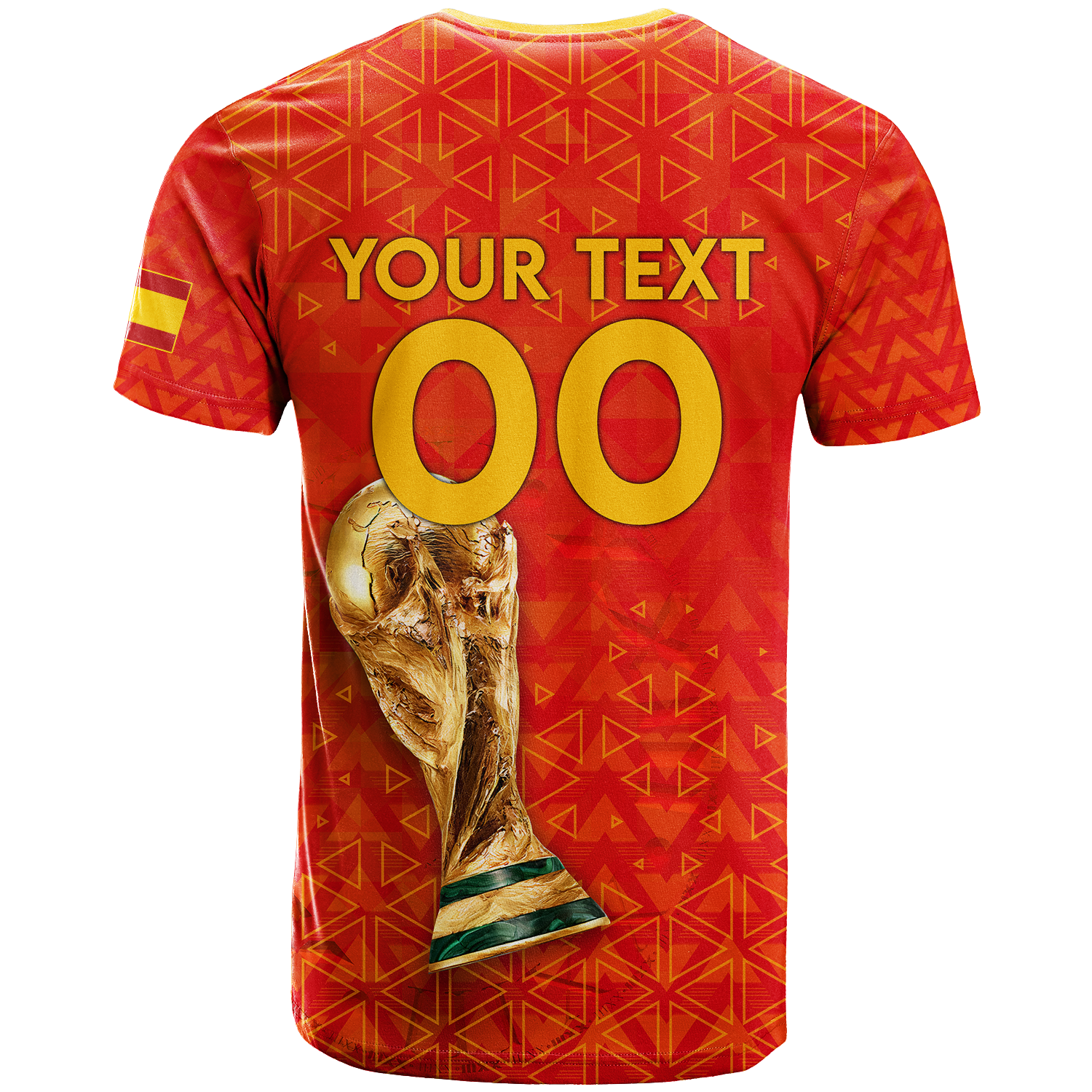 Custom Spain T Shirt Football 2022 LT2 - Wonder Print Shop