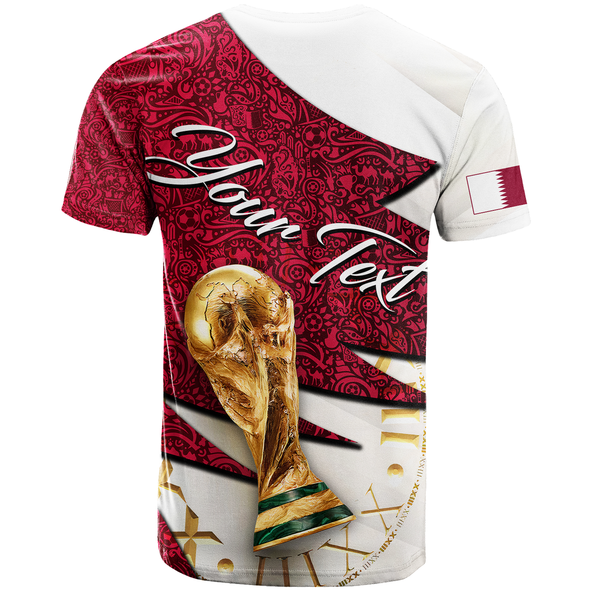 Custom Qatar Football Team World Cup 2022 T Shirt LT2 - Wonder Print Shop