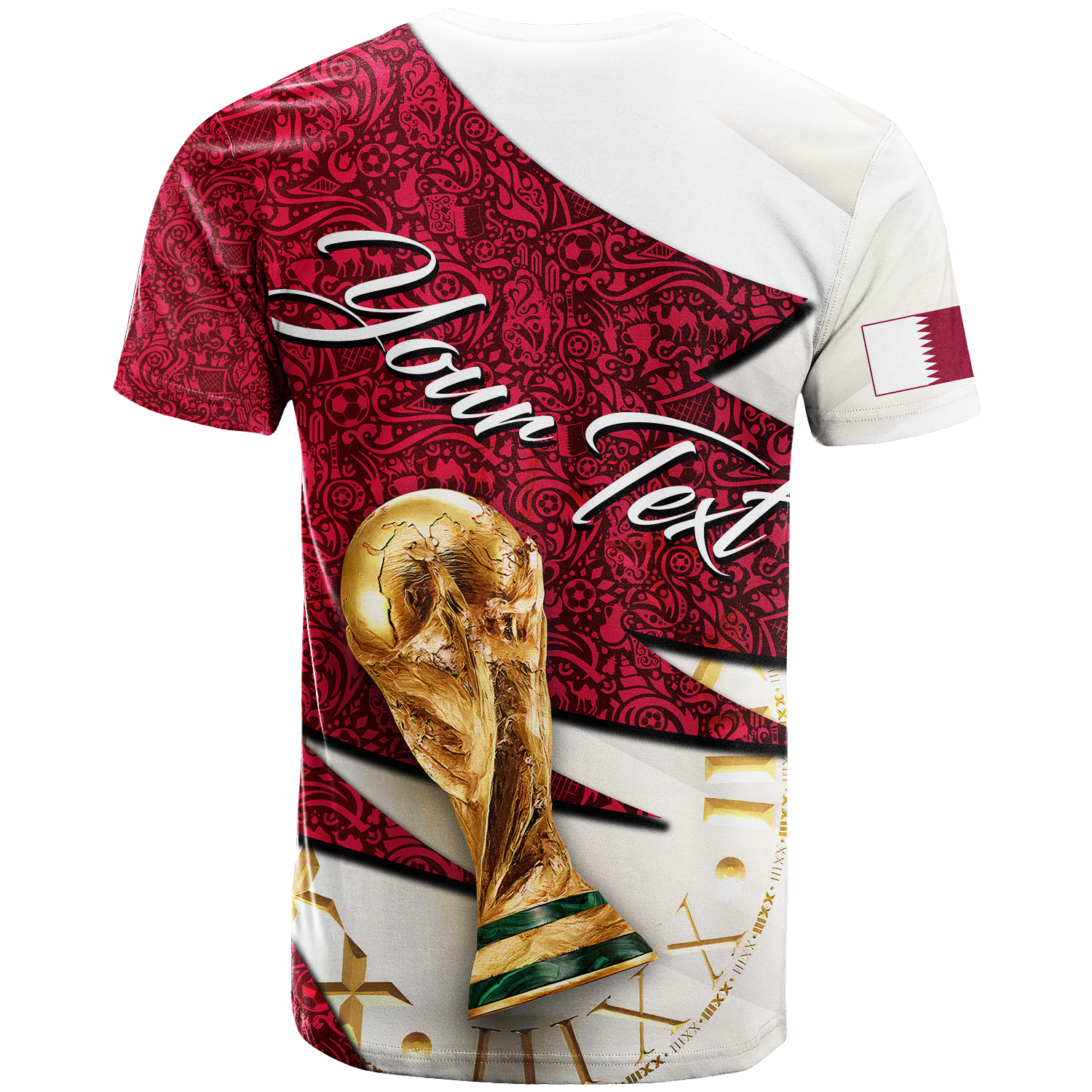 Custom Qatar Football Team World Cup 2022 T Shirt LT2 - Wonder Print Shop