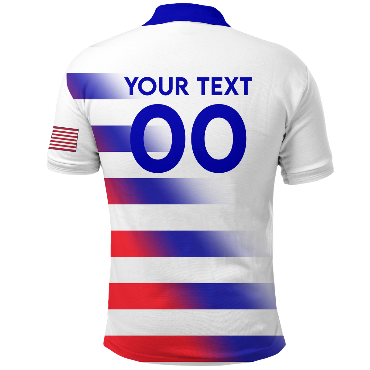 Custom USA Polo Shirt Football 2022 LT2 - Wonder Print Shop
