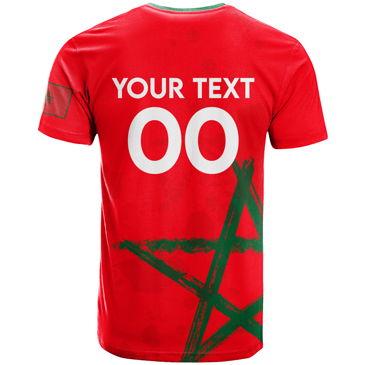 Custom Morocco T Shirt Football 2022 LT2 - Wonder Print Shop