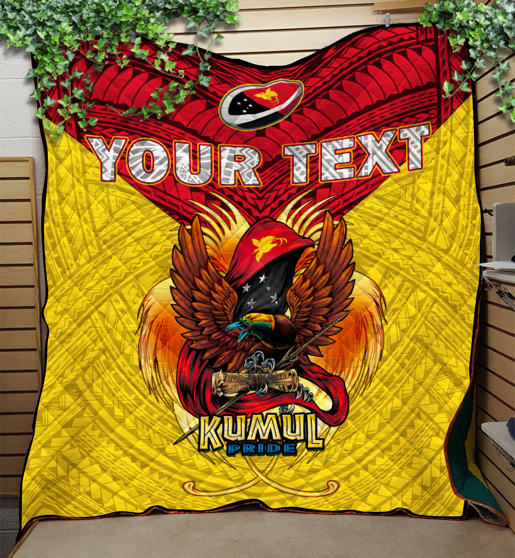 Custom Personalised Papua New Guinea Rugby Kumul Pride Quilt LT2 - Wonder Print Shop