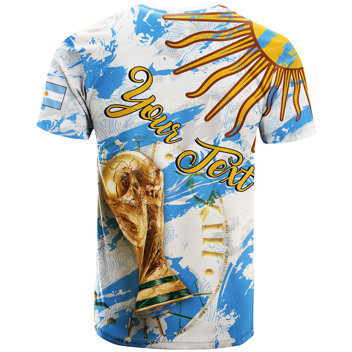 Custom Argentina T Shirt Football 2022 LT2 - Wonder Print Shop