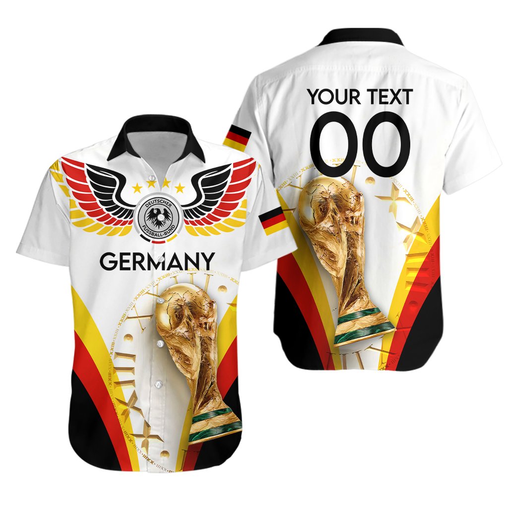 (Custom Personalised) Germany Football World Cup 2022 Hawaiian Shirt - LT2 - Wonder Print Shop