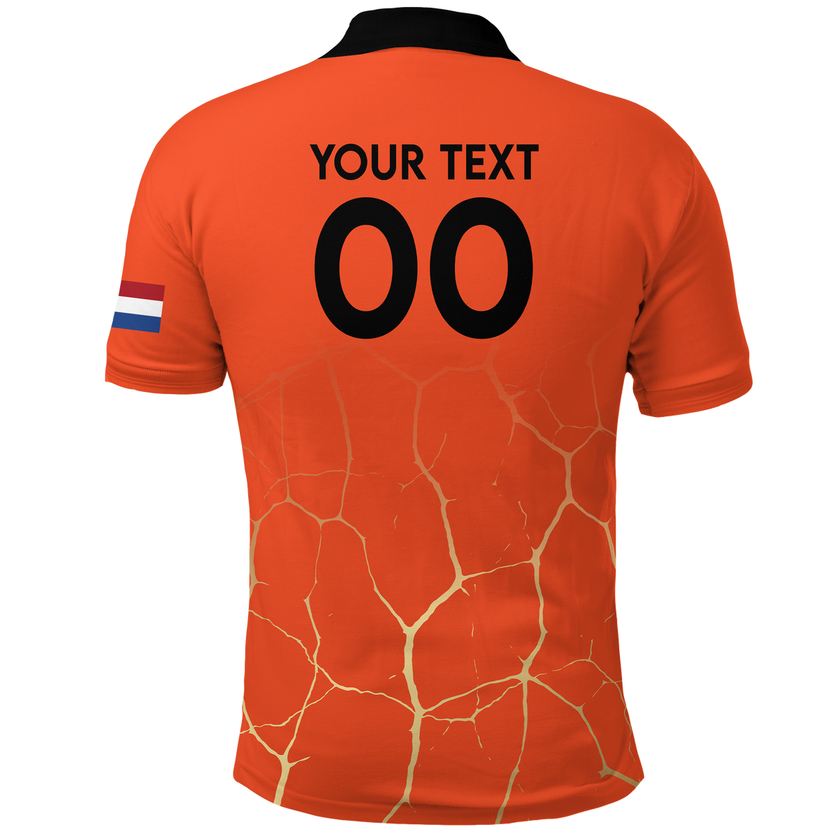 Custom Netherlands Polo Shirt Football 2022 LT2 - Wonder Print Shop