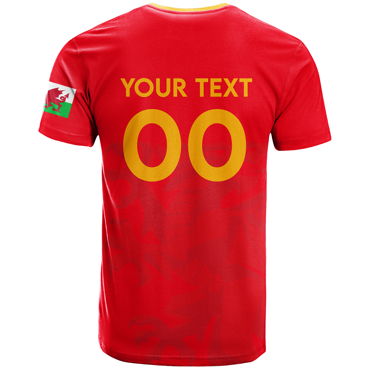 Custom Wales T Shirt Football 2022 LT2 - Wonder Print Shop