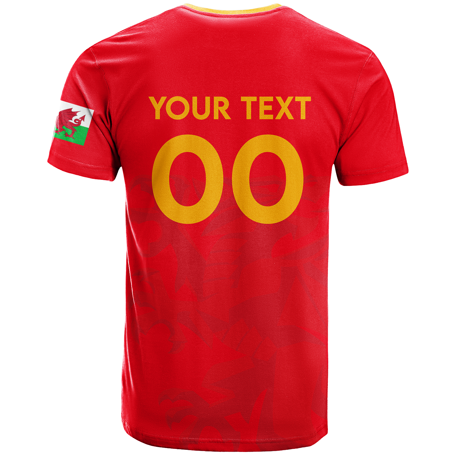 Custom Wales T Shirt Football 2022 LT2 - Wonder Print Shop