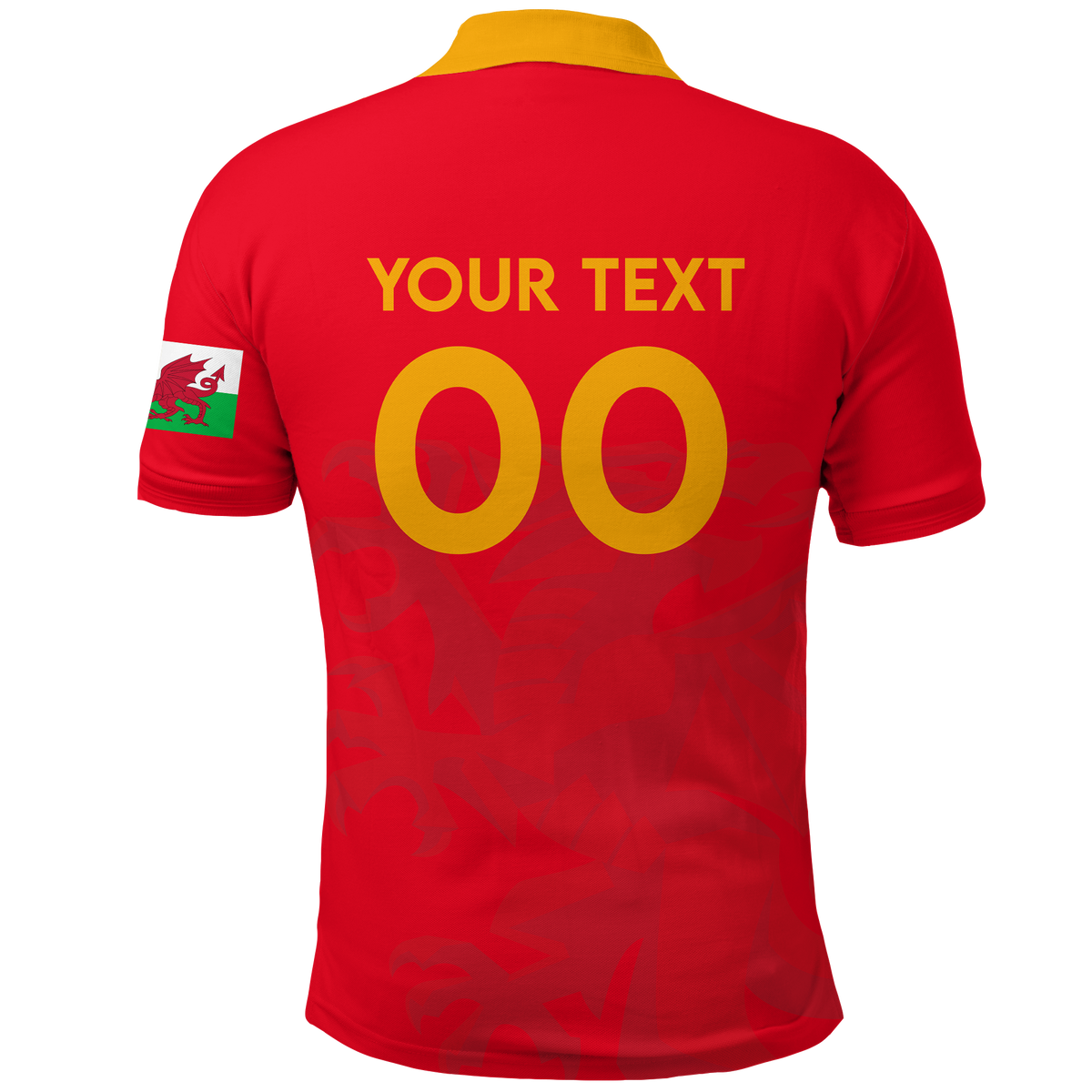 Custom Wales Polo Shirt Football 2022 LT2 - Wonder Print Shop