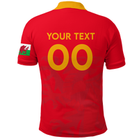 Custom Wales Polo Shirt Football 2022 LT2 - Wonder Print Shop