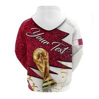 Custom Qatar Football Team Football 2022 Hoodie LT2 - Wonder Print Shop