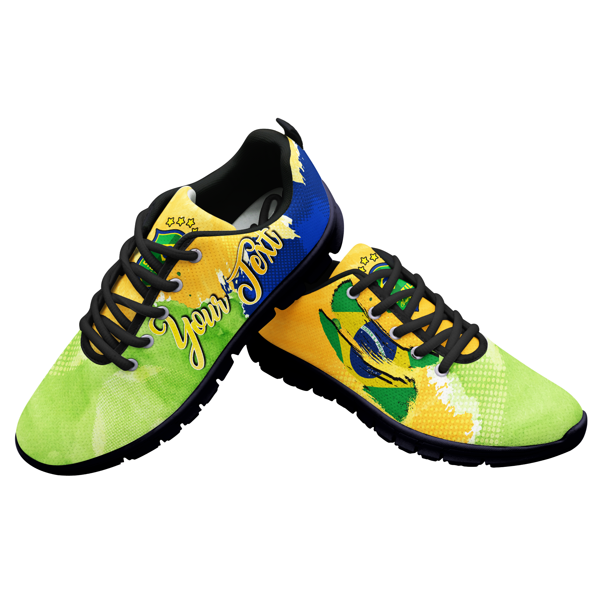 (Custom Personalised) Brazil Football World Cup 2022 Sneaker - LT2