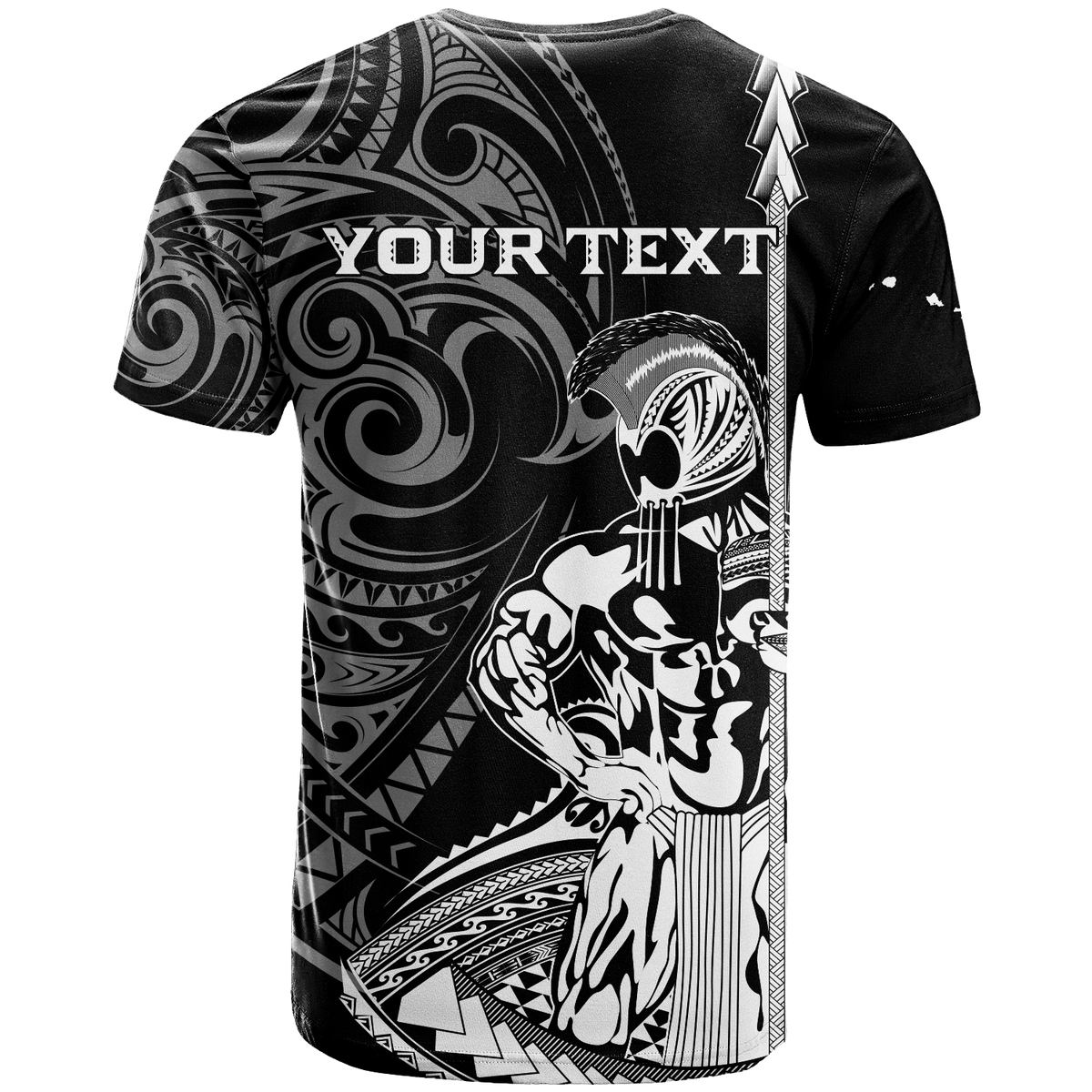 Custom Hawaii Ikaika Warrior T Shirt LT2 - Wonder Print Shop