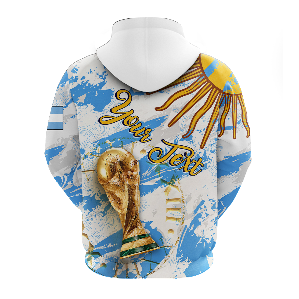 Custom Argentina Football 2022 Hoodie LT2 - Wonder Print Shop
