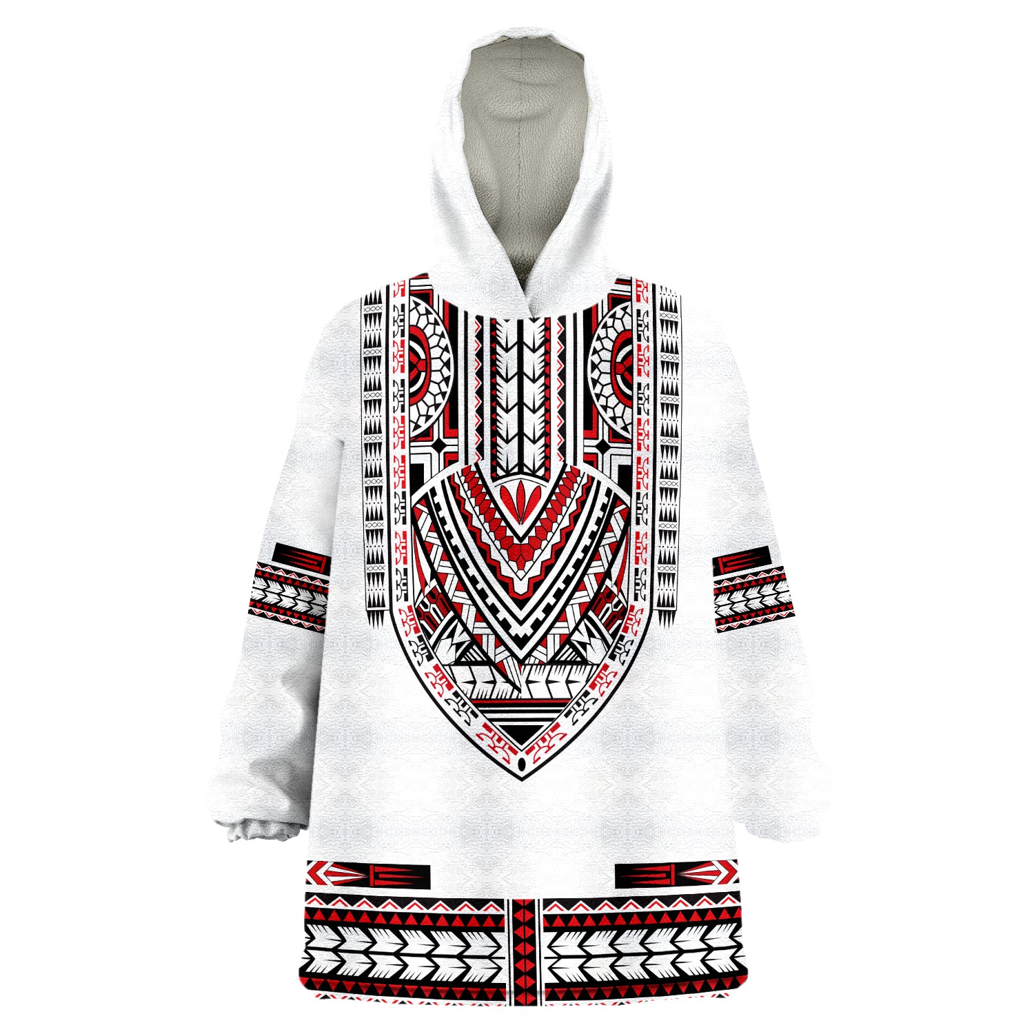 custom-personalised-polynesian-dashiki-with-polynesian-tattoo-royal-version-wearable-blanket-hoodie