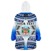 Personalised Fiji Kaiviti Fijian Special Tapa Pattern Wearable Blanket Hoodie - Wonder Print Shop