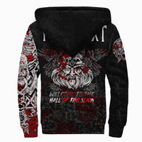 (Custom) Viking Odin Viking Sherpa Hoodie Blood RLT12 - Wonder Print Shop