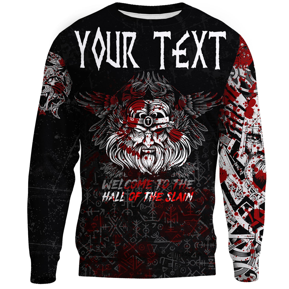 (Custom) Viking Odin Viking Sweatshirts Blood RLT12 - Wonder Print Shop