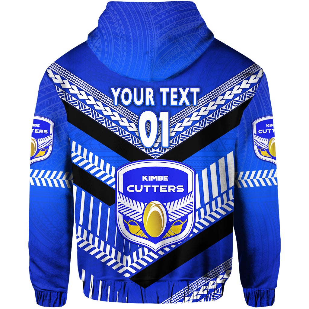 Custom Papua New Guinea Kimbe Cutters Hoodie Rugby Blue, Custom Text And Number LT8 - Wonder Print Shop
