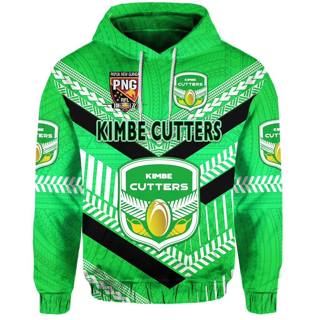 Custom Papua New Guinea Kimbe Cutters Hoodie Rugby Green, Custom Text And Number LT8 - Wonder Print Shop