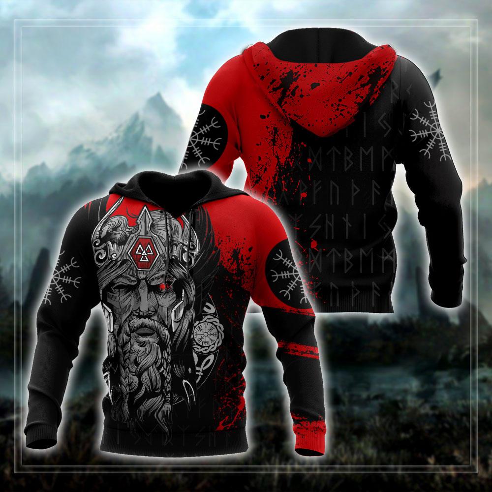 Viking Clothing Viking Odin 3D Hoodie RLT12 - Wonder Print Shop