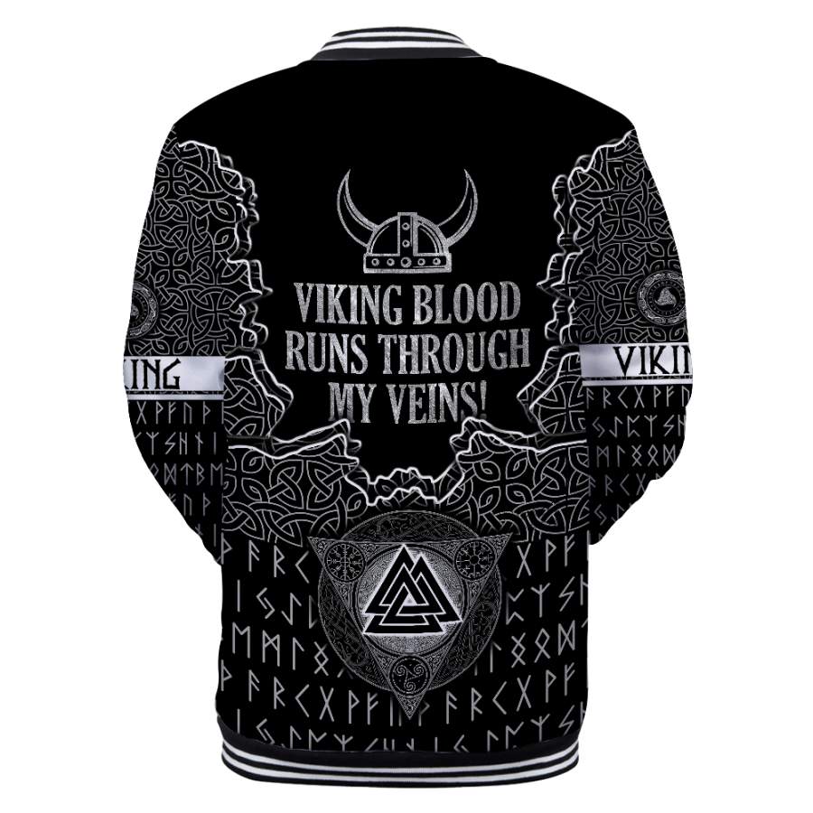 Viking Clothing Viking Lion Baseball Jacket RLT12 - Wonder Print Shop