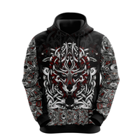 Viking Clothing Wolf Viking All Over Printed Hoodie RLT12 - Wonder Print Shop