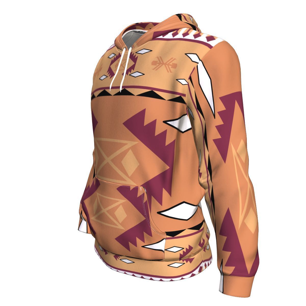 Pink Purple Tribal Pattern Native American All Over Hoodie LT10 - Wonder Print Shop