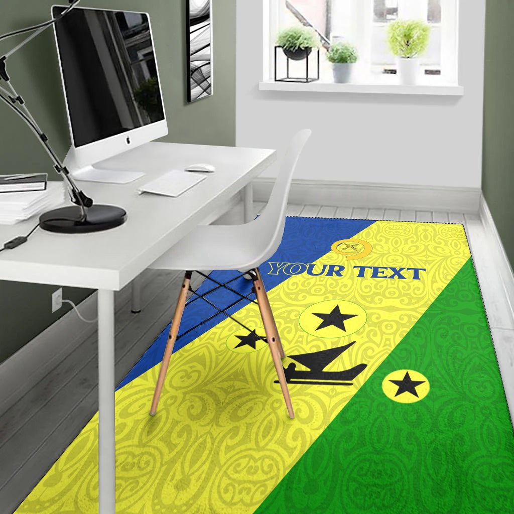 (Custom Personalised) Vanuatu Malampa Province Area Rug - Flag Style LT12 - Wonder Print Shop