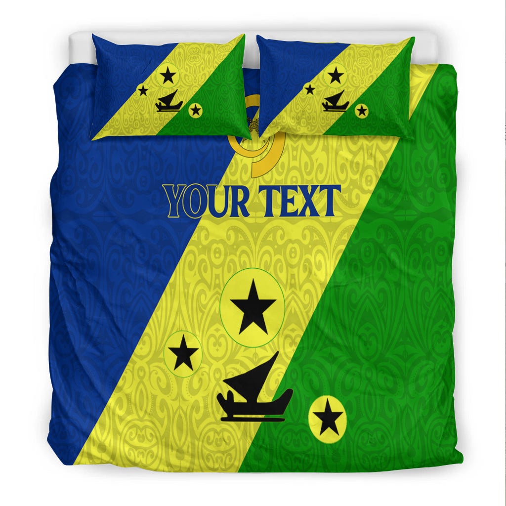 (Custom Personalised) Vanuatu Malampa Province Bedding Set - Flag Style LT12 - Wonder Print Shop