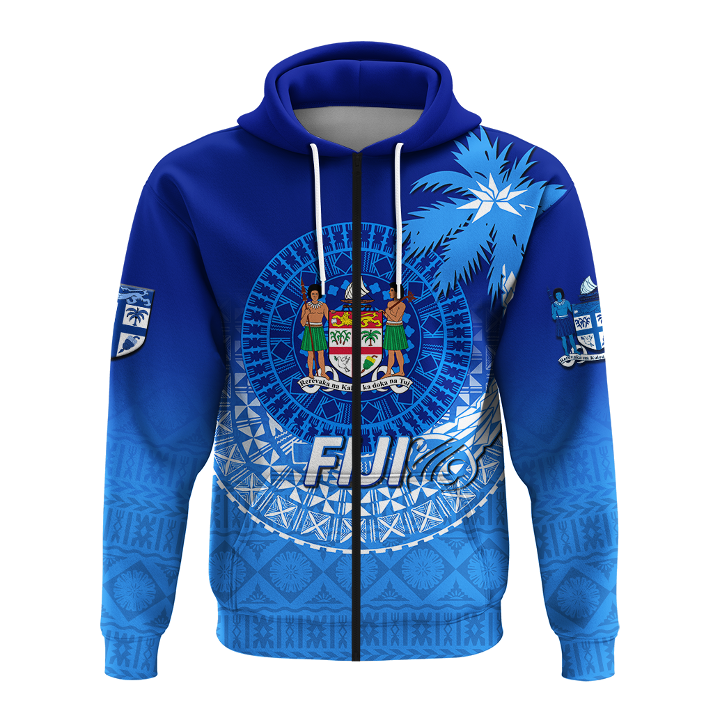 Custom Personalised Fiji Tapa Tribal Coconut Tree Hoodie LT12 - Wonder Print Shop