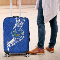(Custom Personalised) Pohnpei Luggage Covers - Micronesia Pride Blue LT12 - Wonder Print Shop