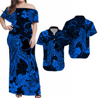 Hawaii Matching Hawaiian Shirt And Dress Polynesia Blue Beautiful Hula Girl LT13 - Wonder Print Shop