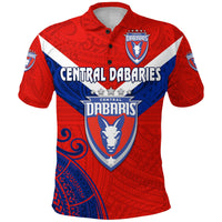 Papua New Guinea Central Dabaries Polo Shirt Rugby Red LT8 - Wonder Print Shop