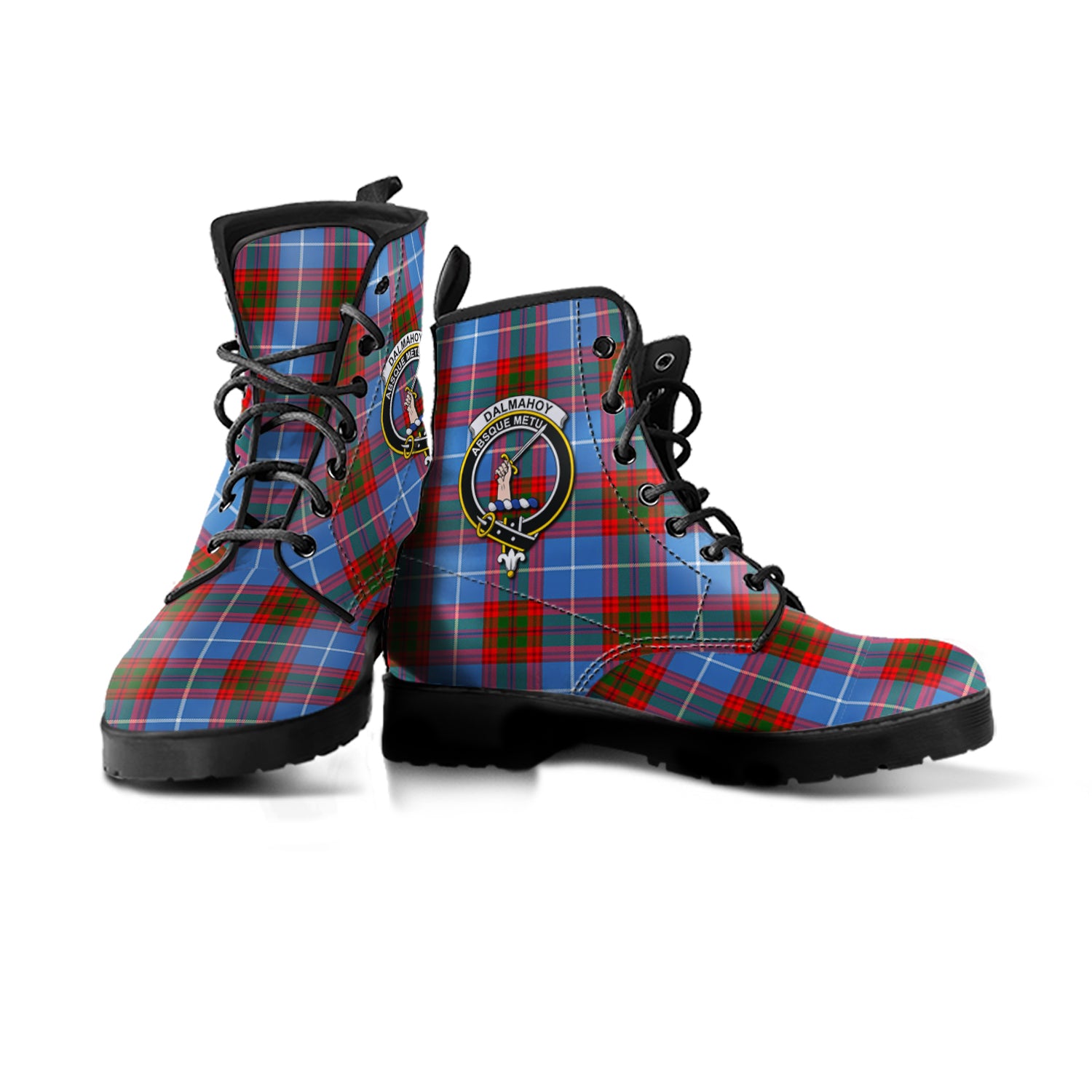 scottish-dalmahoy-clan-crest-tartan-leather-boots